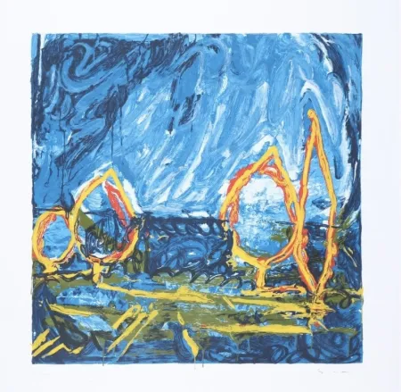 Сериграфия Schifano - Mario Schifano (1934–1998) - Esterno - Enamel screen printing - 1996