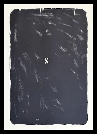Литография Schifano - Mario Schifano (1934–1998) - Monochrome - Materic serigraphy with enamels on cardboard - 1975