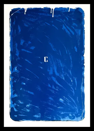 Сериграфия Schifano - Mario Schifano (1934–1998) - Monochrome - Materic serigraphy with enamels on cardboard - 1975