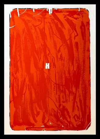 Сериграфия Schifano - Mario Schifano (1934–1998) - Monochrome - Materic serigraphy with enamels on cardboard - 1975