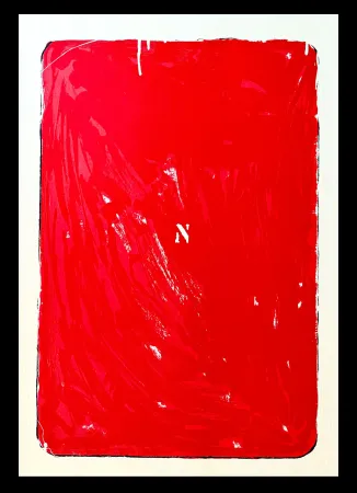Сериграфия Schifano - Mario Schifano (1934–1998) - Monochrome - Materic serigraphy with enamels on cardboard - 1975