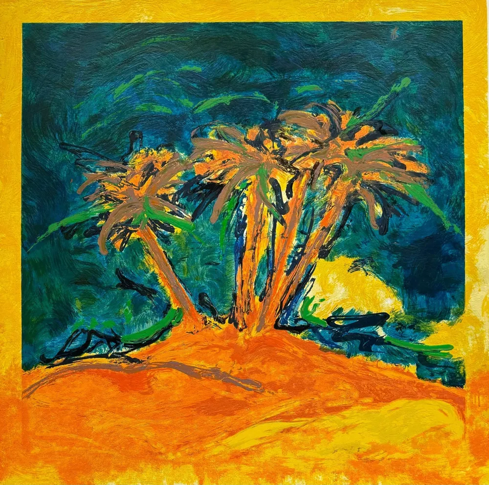 Сериграфия Schifano - Mario Schifano (1934–1998) - Palme - Enamel screen printing - 1993