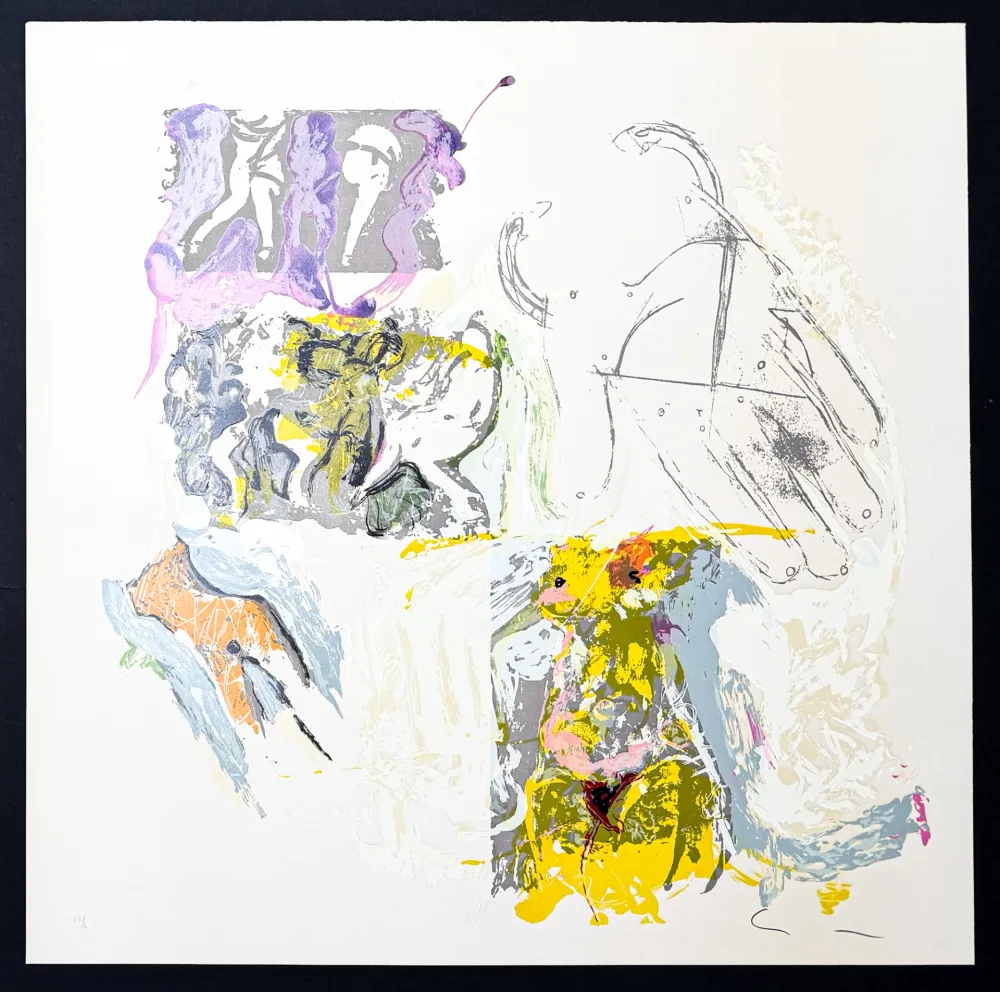 Литография Schifano - Mario Schifano (1934–1998) – Sensuale – Lithograph with screen printing on paper – 1988