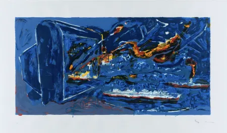 Сериграфия Schifano - Mario Schifano (1934–1998) – Stand-by – Enamel screen printing – 1996