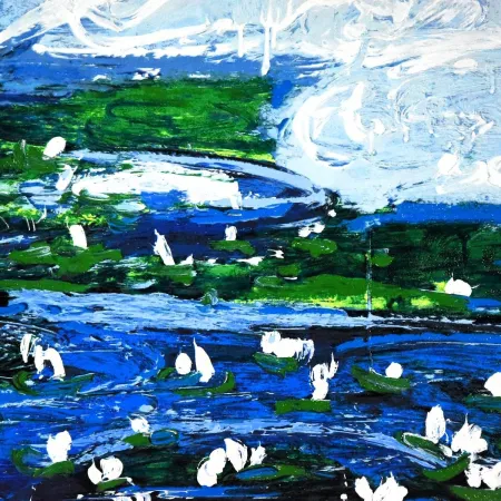 Сериграфия Schifano - Mario Schifano (1934–1998) - Water - Enamel screen printing - 1989