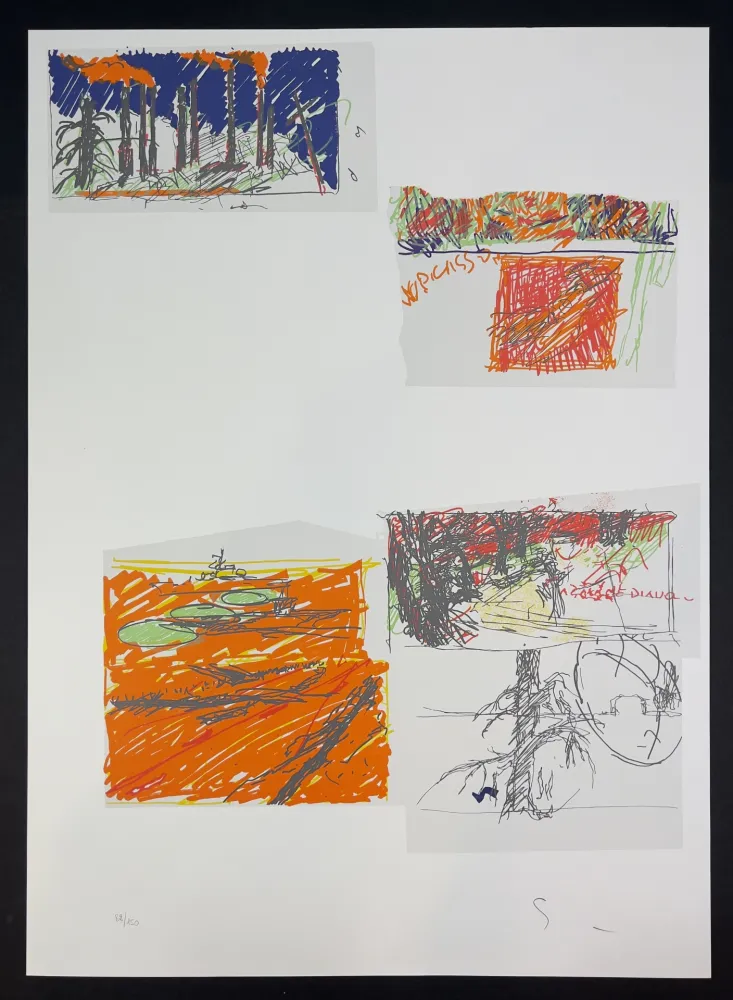 Сериграфия Schifano - Senza titolo