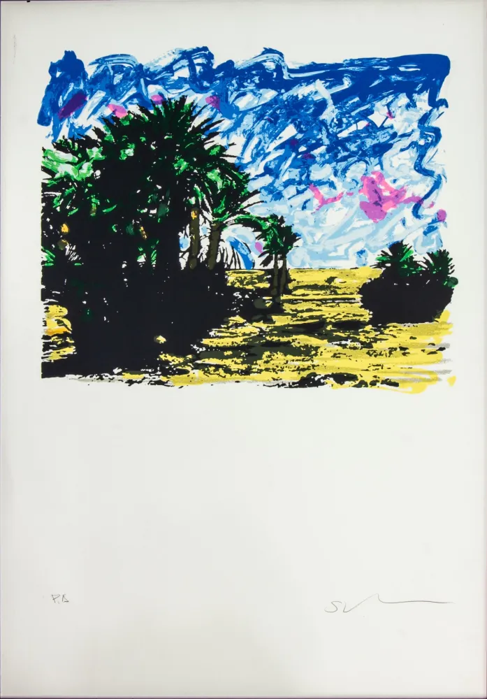 Литография Schifano - SENZA TITOLO