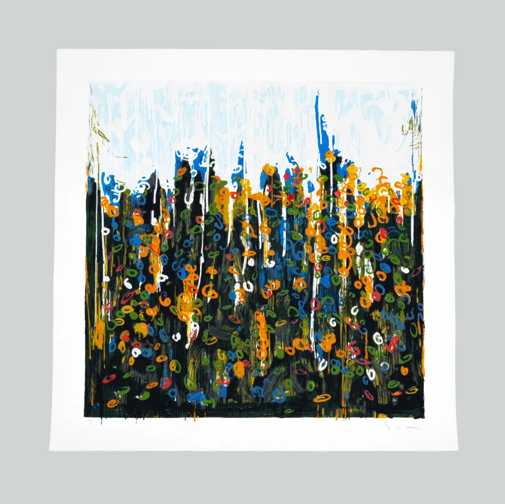 Сериграфия Schifano - Splendore del floricoltore