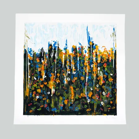 Сериграфия Schifano - Splendore del floricoltore