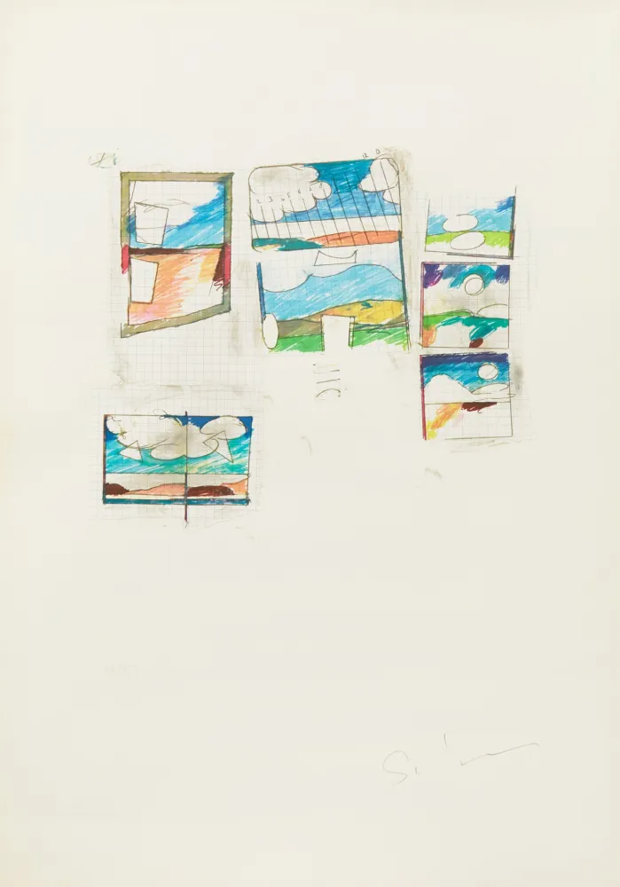 Многоэкземплярное Произведение Schifano - Untitled 