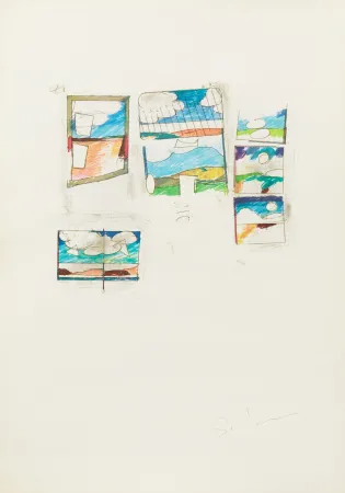 Многоэкземплярное Произведение Schifano - Untitled 