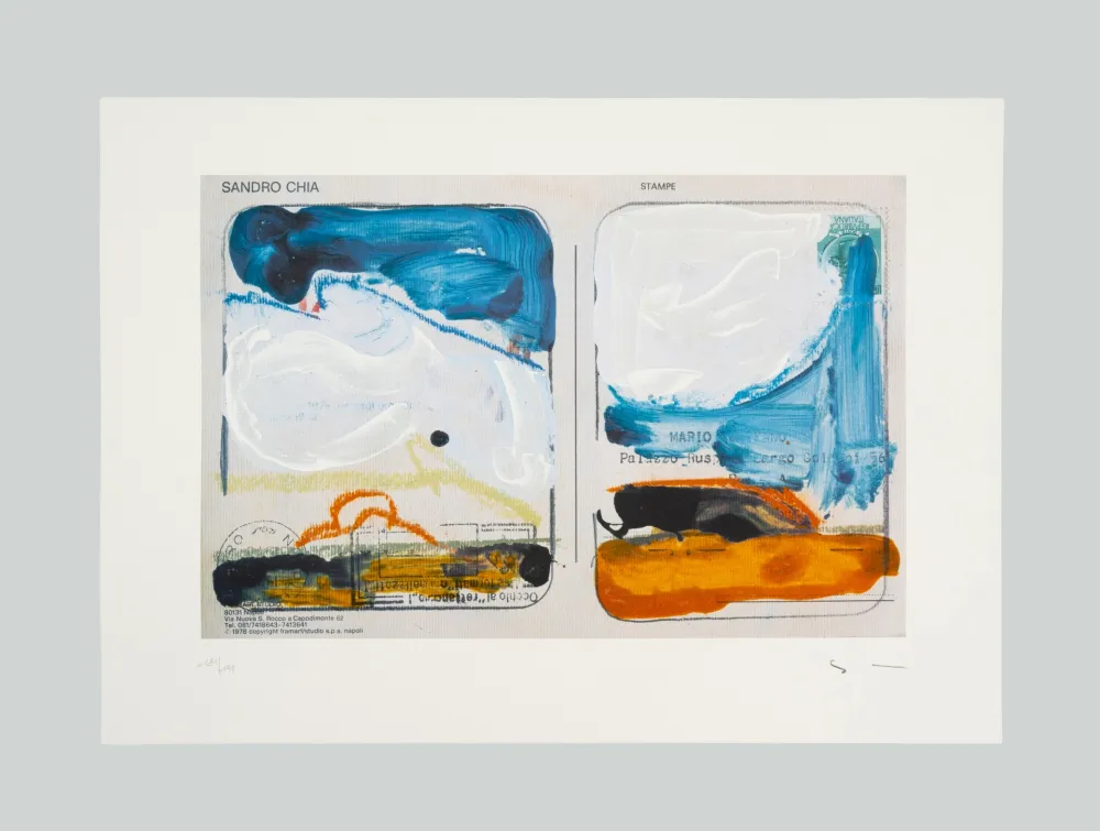 Сериграфия Schifano - Veduta interrotta