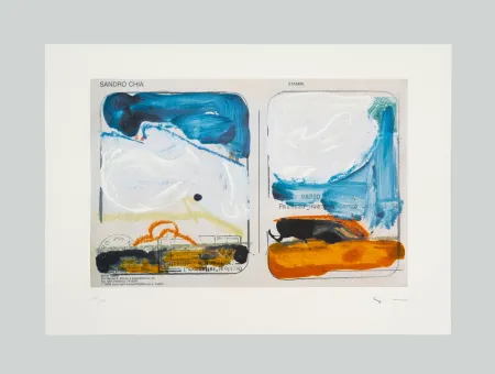 Сериграфия Schifano - Veduta interrotta