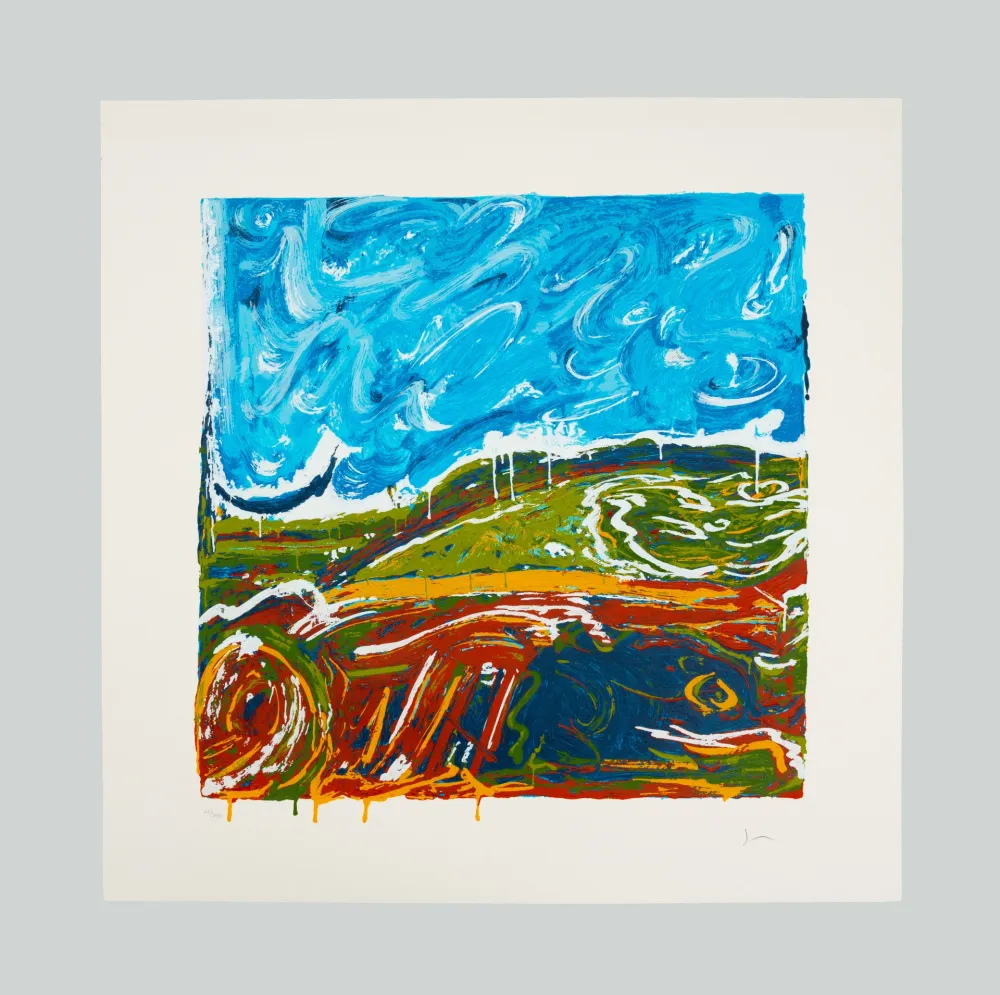 Сериграфия Schifano - Veduta italiana