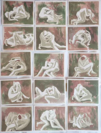 Литография Schilling - Suite érotique