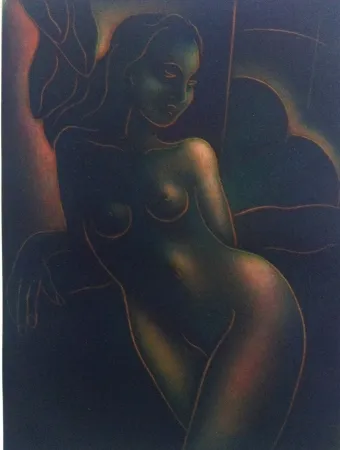 Mezzotint Schkolnyk - 0mbrée de lune