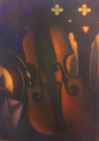 Mezzotint Schkolnyk - Grand violon rouge