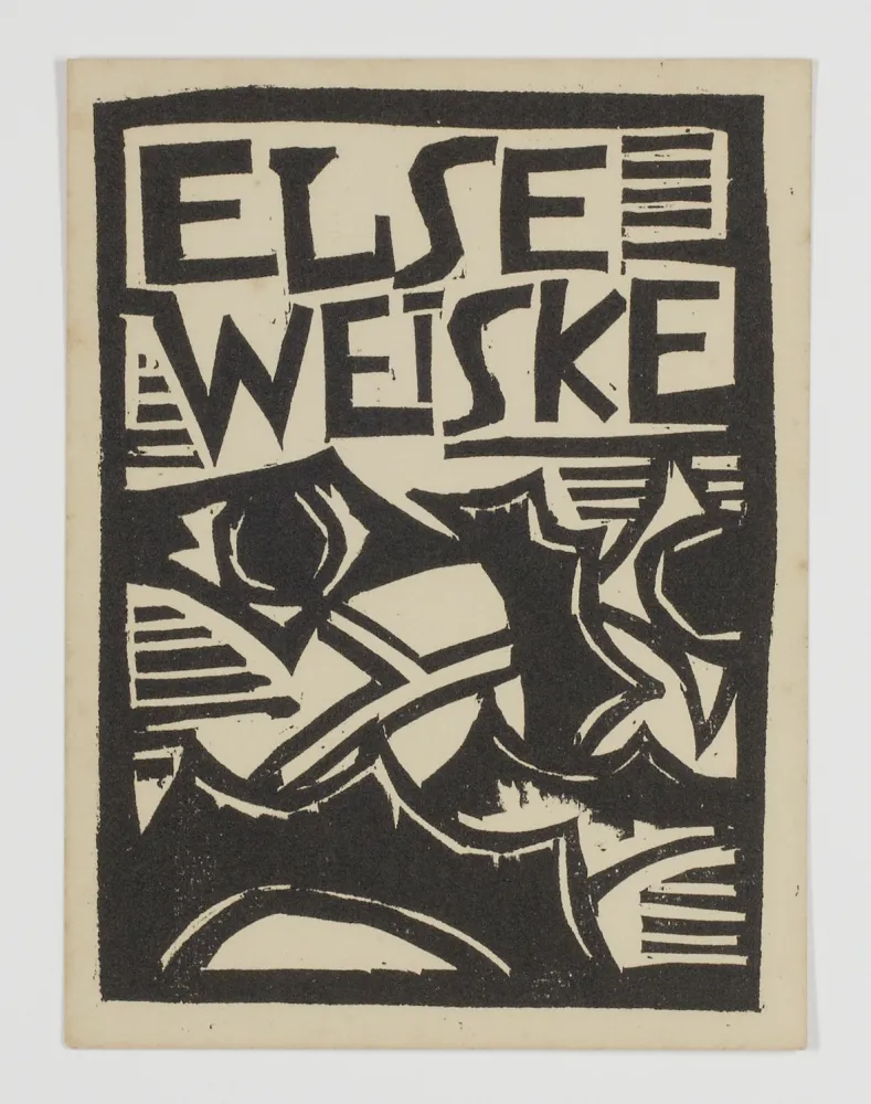 Гравюра На Дереве Schmidt-Rottluff - Exlibris Else Weiske