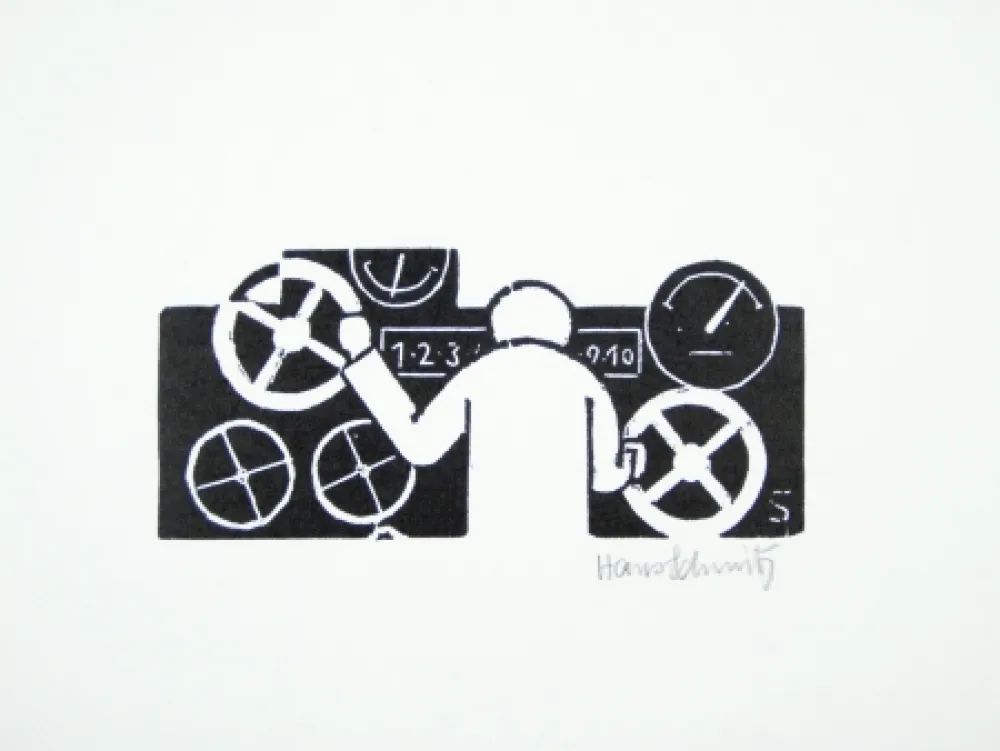 Линогравюра Schmitz - Arbeiterausbildung (Worker's Education)