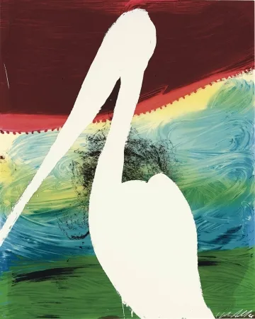 Сериграфия Schnabel - Guiseppe (Brooding on the vast Abyss)