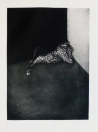 Гравюра Scholder - Self Portrait in Barcelona