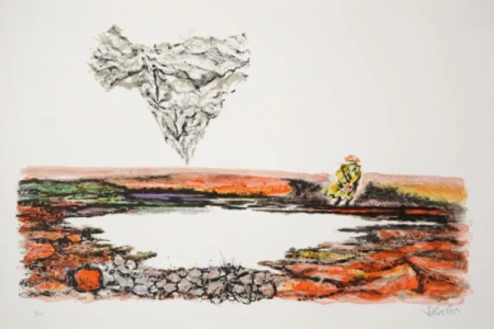 Литография Schreiber - The Thinker