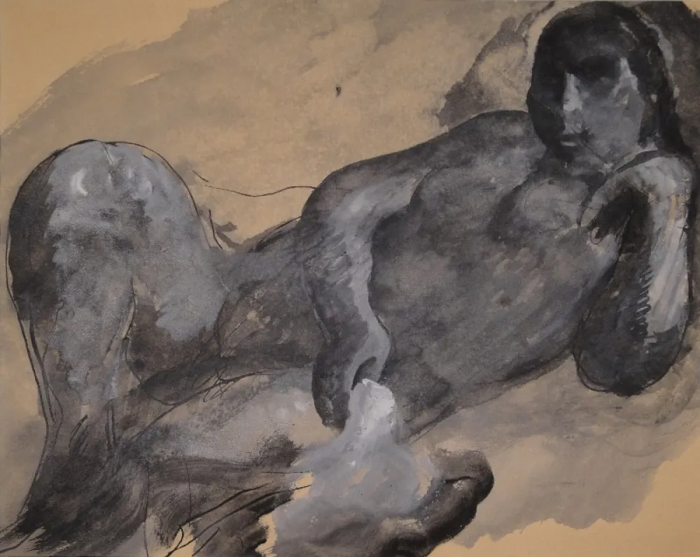 Нет Никаких Технических Schürch - Weiblicher liegender Akt