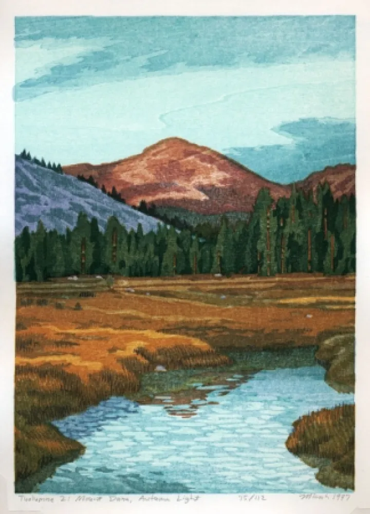 Гравюра На Дереве Schwaberow - Tuolumne 2: Mount Dana, Autumn Light