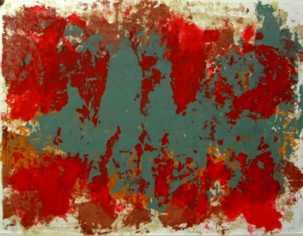 Литография Scialoja - Senza titolo