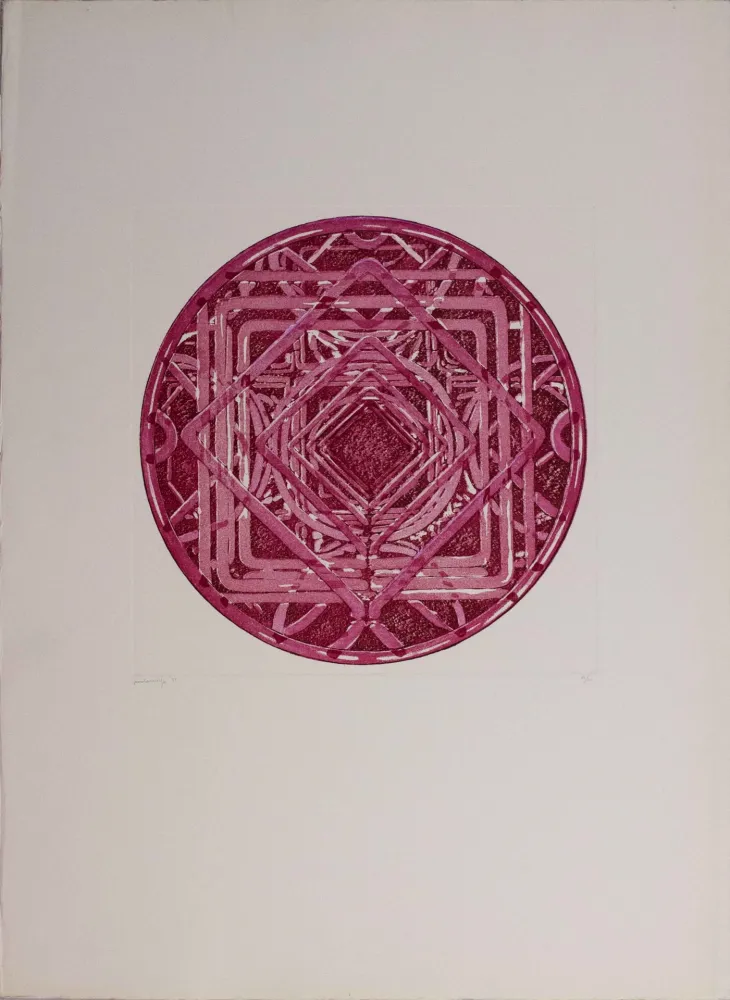 Офорт И Аквитанта Scirpa - Untitled