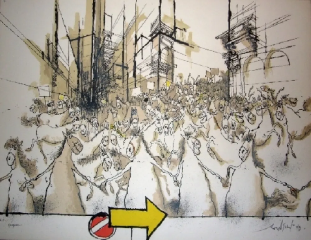 Литография Searle - Horsepower