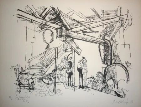 Литография Searle - Ski