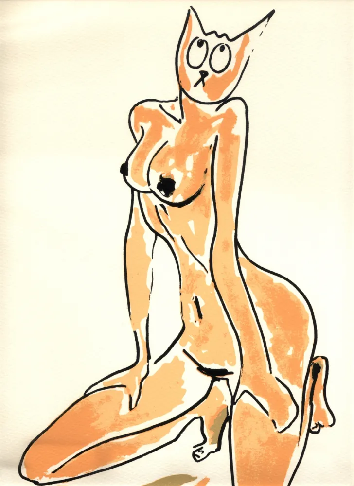 Сериграфия Séchas - Nu (collection Naked)