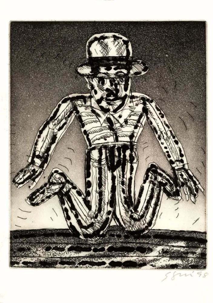 Офорт И Аквитанта Segui - Autoportrait 