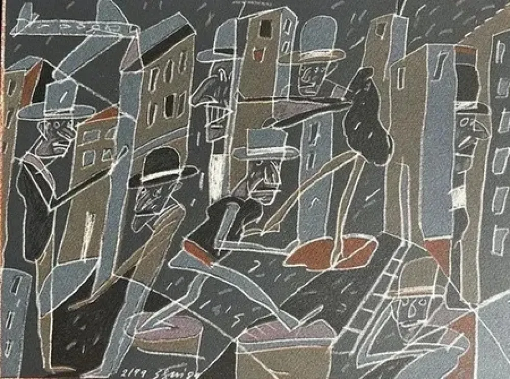 Литография Segui - Composition