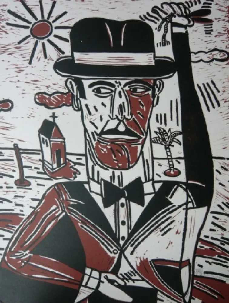 Литография Segui - Homme aux castagnettes