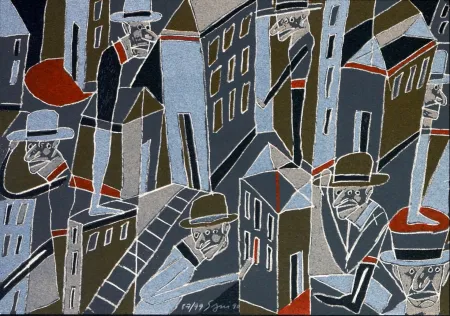 Литография Segui - Le froid bleu des contre nuits 1