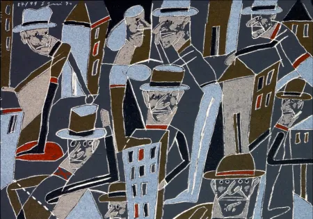 Литография Segui - Le froid bleu des contre nuits 5