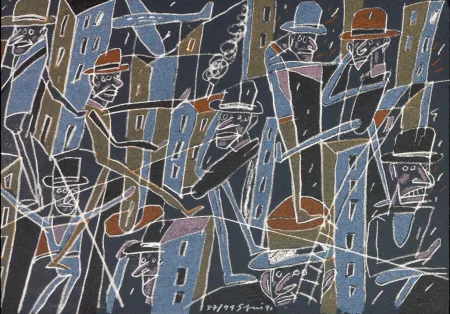 Литография Segui - Le froid bleu des contre nuits 6