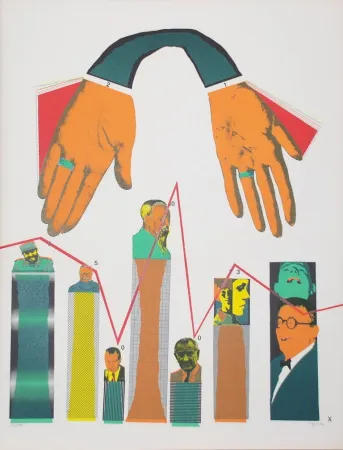 Литография Segui - Sans Démagogie