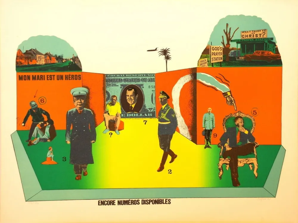 Литография Segui - Sans Démagogie