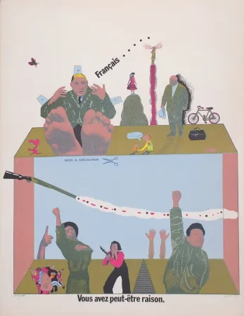 Литография Segui - Sans Démagogie