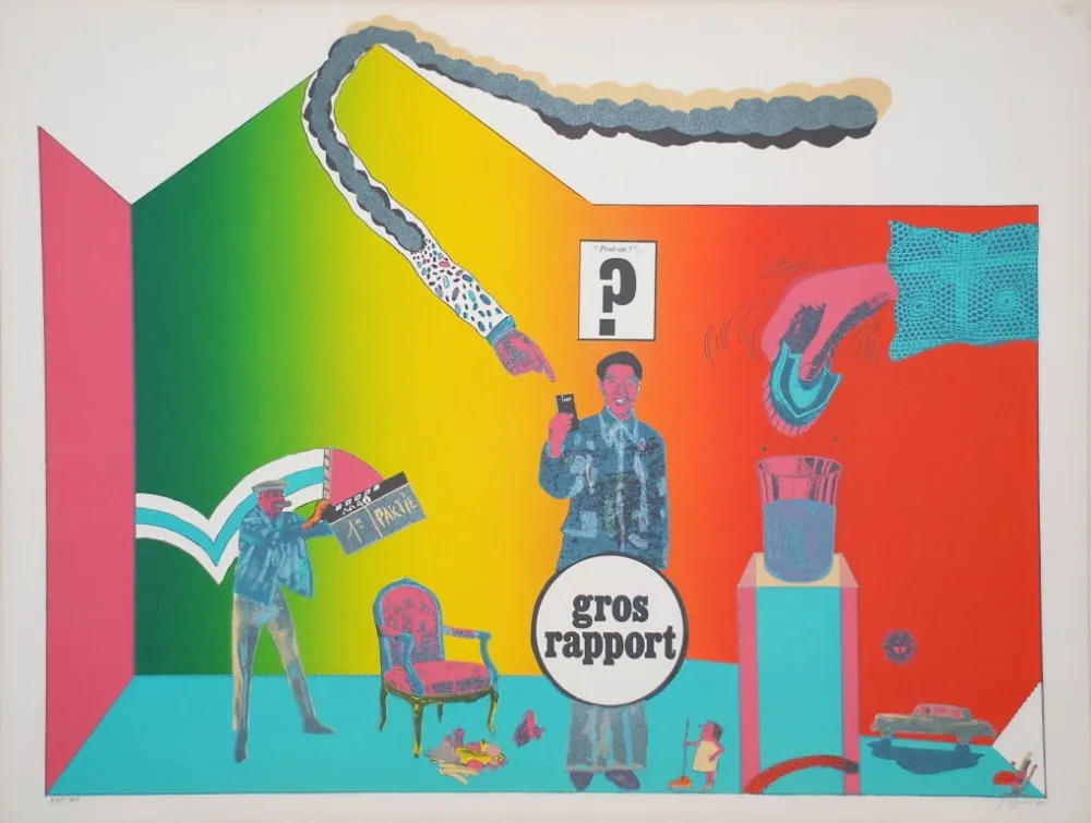 Литография Segui - Sans Démagogie