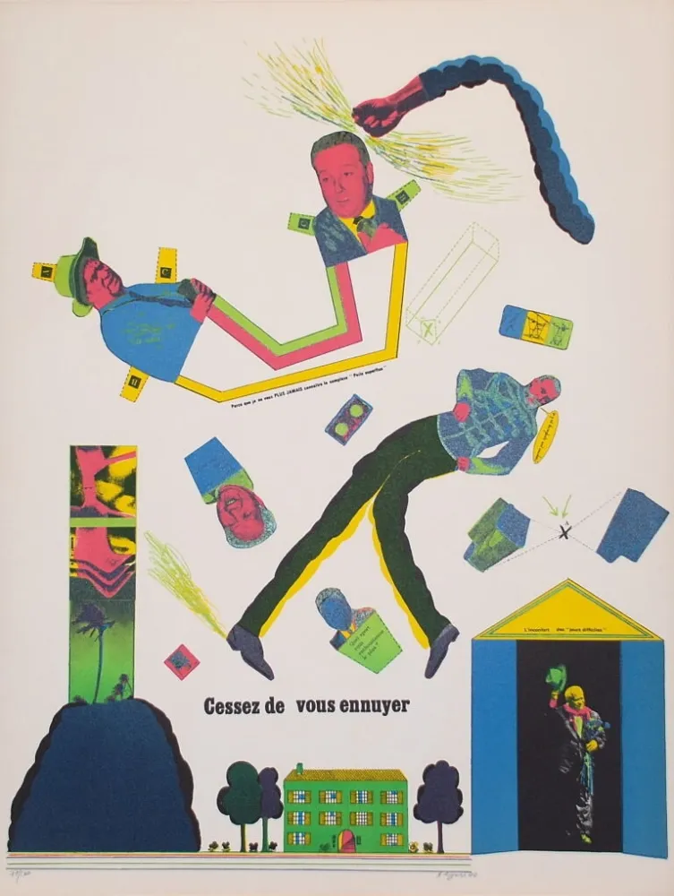 Литография Segui - Sans Démagogie