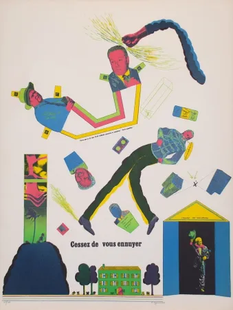 Литография Segui - Sans Démagogie