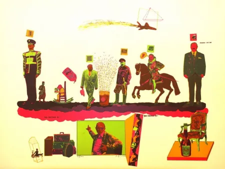 Литография Segui - Sans Démagogie