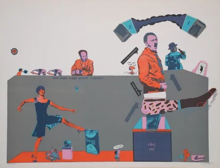 Литография Segui - Sans Démagogie