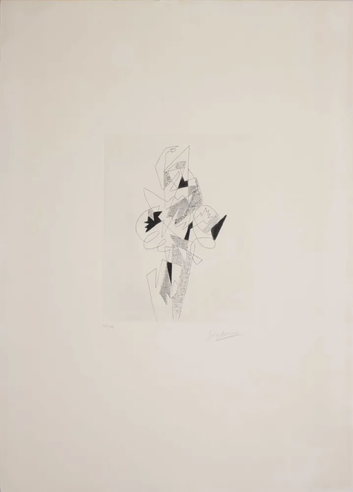 Офорт Severini - Arlecchino