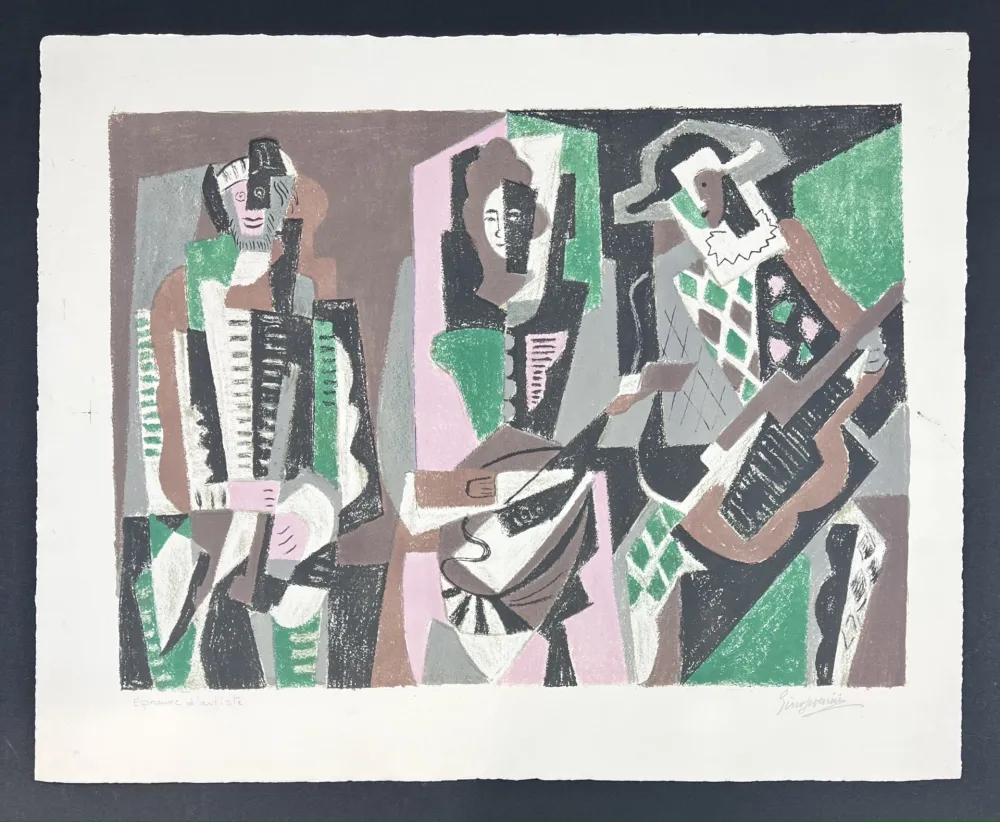 Литография Severini - LE CONCERT