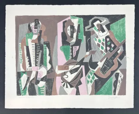 Литография Severini - LE CONCERT